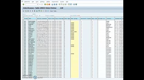 How To Display Users From Table USR02 Using SE16 SAP SECURITY YouTube