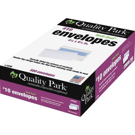 Quality Park 11218 Quality Park Redi Seal Security Tint Envelopes