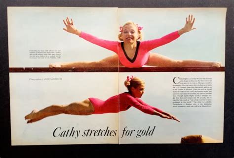 Cathy Rigby Rare Vintage 1972 Olympics Huge Centerfold Poster Women S Gymnastics 18 33