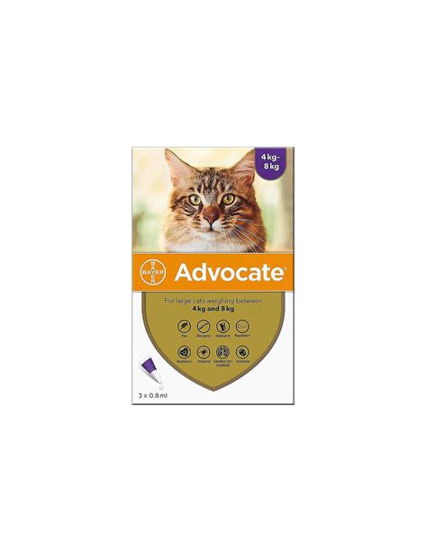 ADVOCATE GATO 3 PIPETAS 0 8 Ml 4 A 8 Kg De Elanco