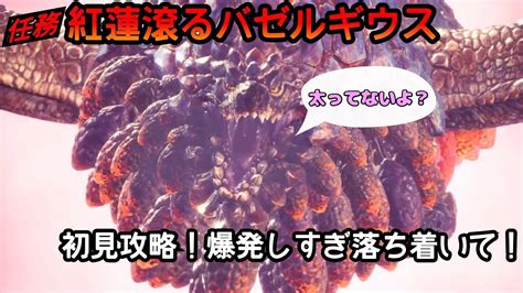 【mhwi】大災難、大再来紅蓮滾るバゼルギウス初見攻略！爆発祭り！※らごん視点 Youtube