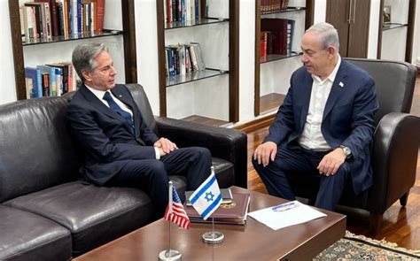 Antony Blinken Traf Sich Mit Benjamin Netanyahu In Tel Aviv