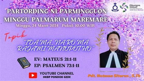 LIVE REPLAY PARTORDING NI PARMINGGUON MINGGU PALMARUM MAREMARE