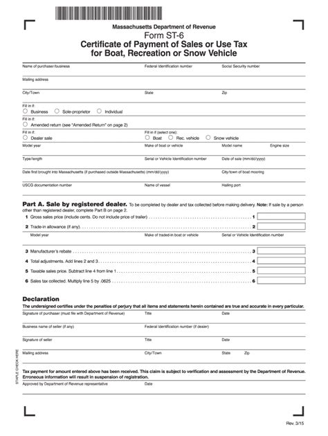 Form Ma Dor St Fill Online Printable Fillable Blank