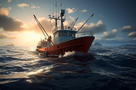 Premium Photo | Deep Sea Fishing Boats