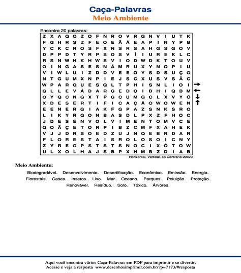 Ca A Palavras De Meio Ambiente Imprimir Desenhos Imprimir