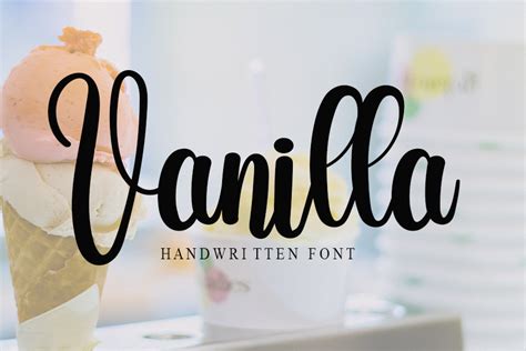 Vanilla Font By Nya Letter · Creative Fabrica