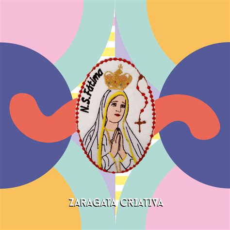 Emblema Personalizado Nossa Senhora de Fátima Zaragata Criativa