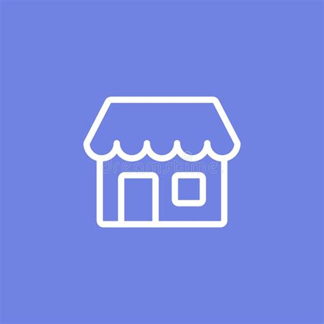 Icono De Tienda Simple O Tienda Almacén Comercial Ilustración De Icono