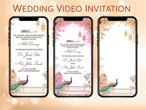 Indian Wedding Video Invitation, Wedding Animated Card, Wedding Video ...