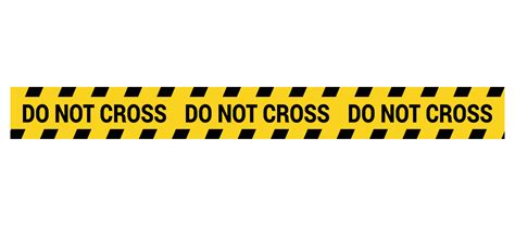 Police Line Do Not Cross Barrier Tape Crime Scene Border Safety Type Accident Restriction