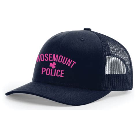 Rosemount Pd Pink Embroidered Snapback Baseball Cap 112 Custom