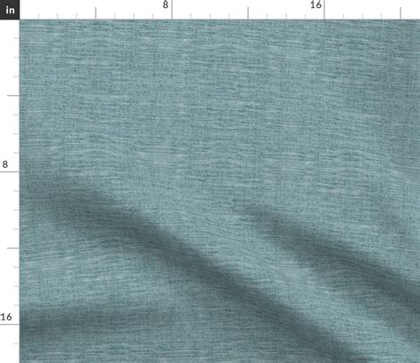 Denim Grasscloth Seacoast Aqua Fabric Spoonflower