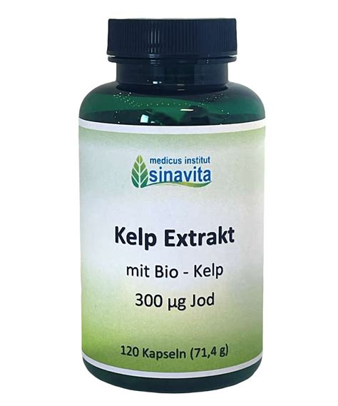 Kelp Extrakt Mit Hohem Jod Anteil 120 Kps Von Sinavita