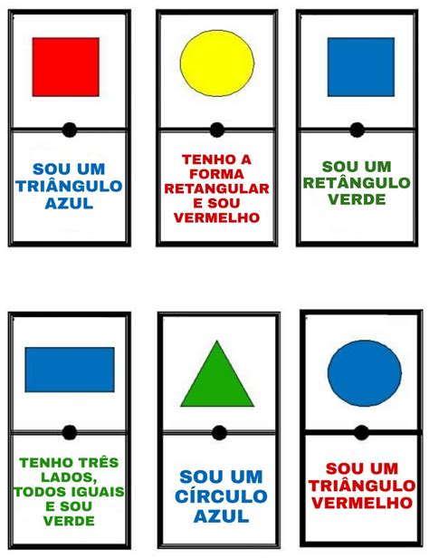 Dominó das Formas geométricas Uma forma divertida de trabalhar as