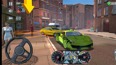 Taxi Sim Hypercar Ferrari F Tributo Driving New York City