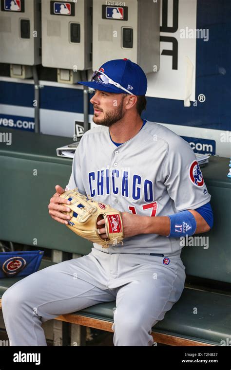 Atlanta Ga Usa 3rd Apr 2019 Chicago Cubs Third Baseman Kris Bryant