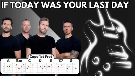 Nickelback If Today Was Your Last Day Lyrics And Chords Youtube