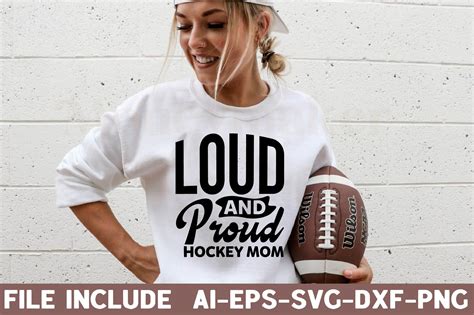 Loud And Proud Hockey Mom Graphic By Shopdrop Creative Fabrica