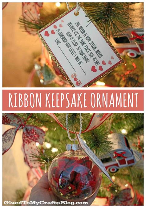 Diy Ribbon Height Keepsake Ornament Free Printable Keepsake