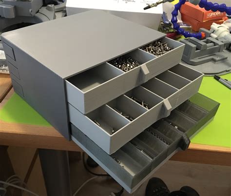 Screw And Small Parts Storage Container And Drawers By Martin Au Makerworld