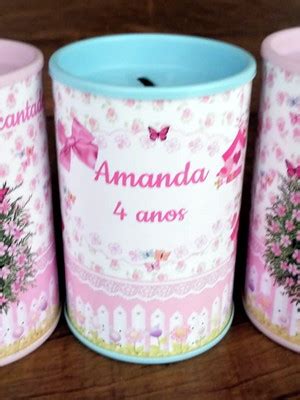 Cofrinho Personalizados Jardim Encantado Compre Produtos