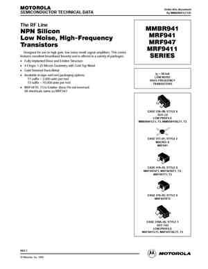 Mrf T Datasheet Equivalent Cross Reference Search Transistor Catalog