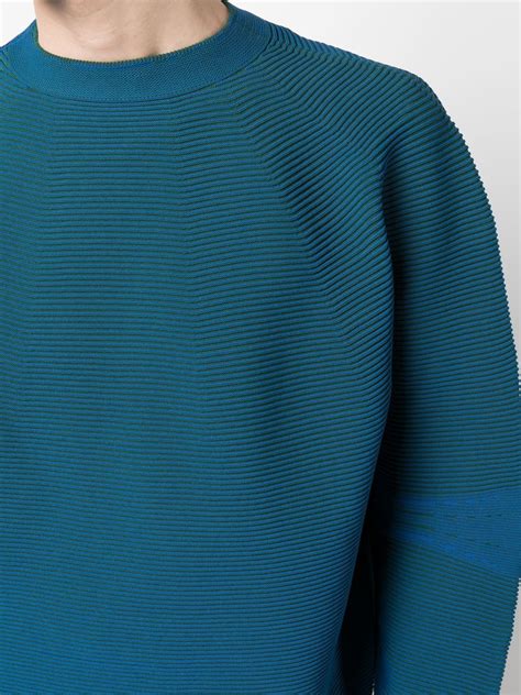 Goldwin 0 Optical Knit Long Sleeved Jumper Farfetch