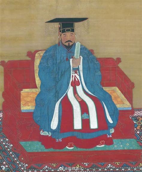 Chinese Ming Dynasty Portrait Of Li Wenzhong King Wujing Of Qiyang Ii