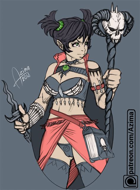 Cute Necromancer By AmaZima Hentai Foundry