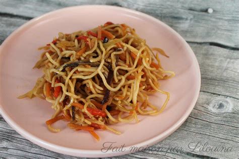 Nouilles chinoises sautées à ma façon Fait maison par Lilouina