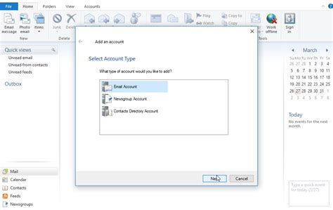 Set Up New E Mail Account In Windows Live Mail