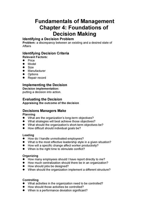 Fundamentals Of Management Ch 4 Fundamentals Of Management Chapter 4