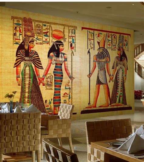 Europese retro oude Egyptische Kamer Escape karakter grote ...