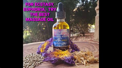 How To Make Blue Lotus Massage Oil Aphrodisiacs Massage Oil Youtube