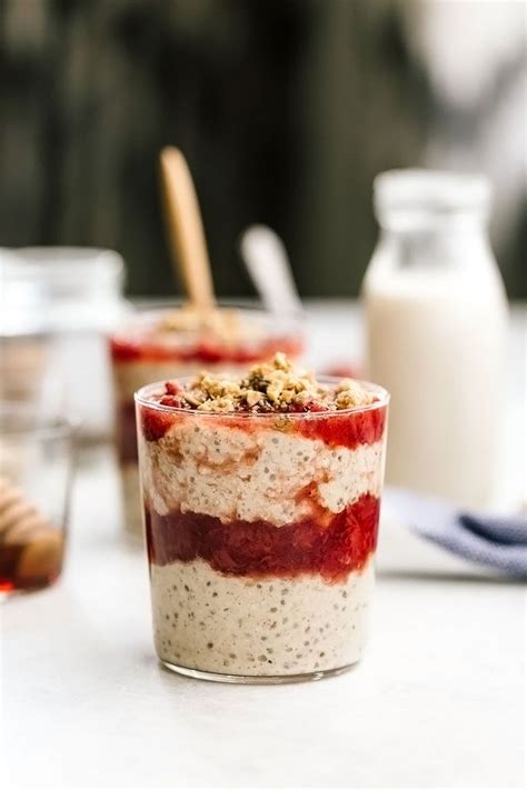 Strawberry Almond Butter Overnight Oats Recipe Almond Butter