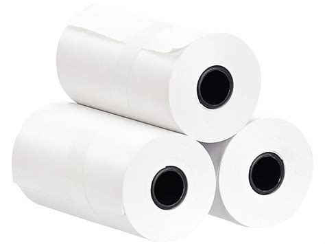 Rouleaux De Papier Thermique Autocollant Mm X M Blanc Papier