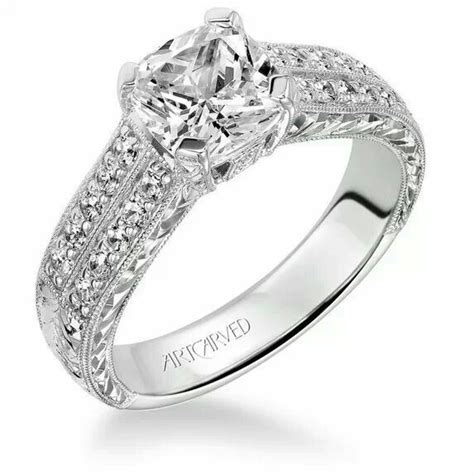 Ashlyn Artcarved Diamond Engagement Ring 31 V543e Artofit