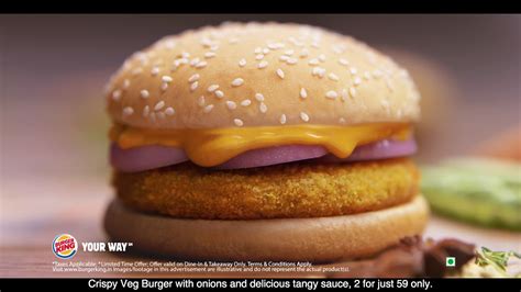 Burger King Crispy Veg Burger Price Burger Poster