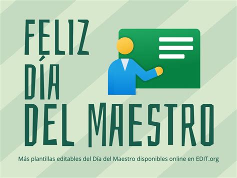 Plantillas de tarjetas para el Día del Maestro editables