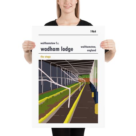 Retro Look Wadham Lodge Inside Terrace Walthamstow Fc Print