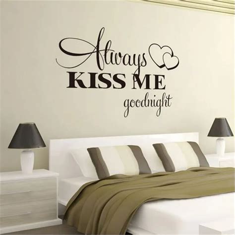 T06014 Romantic Mural Love Vinyl Wall Stickers Bedroom Quotes Decals