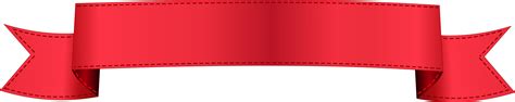 Red Ribbon Clipart Banner PNG Transparent OnlyGFX