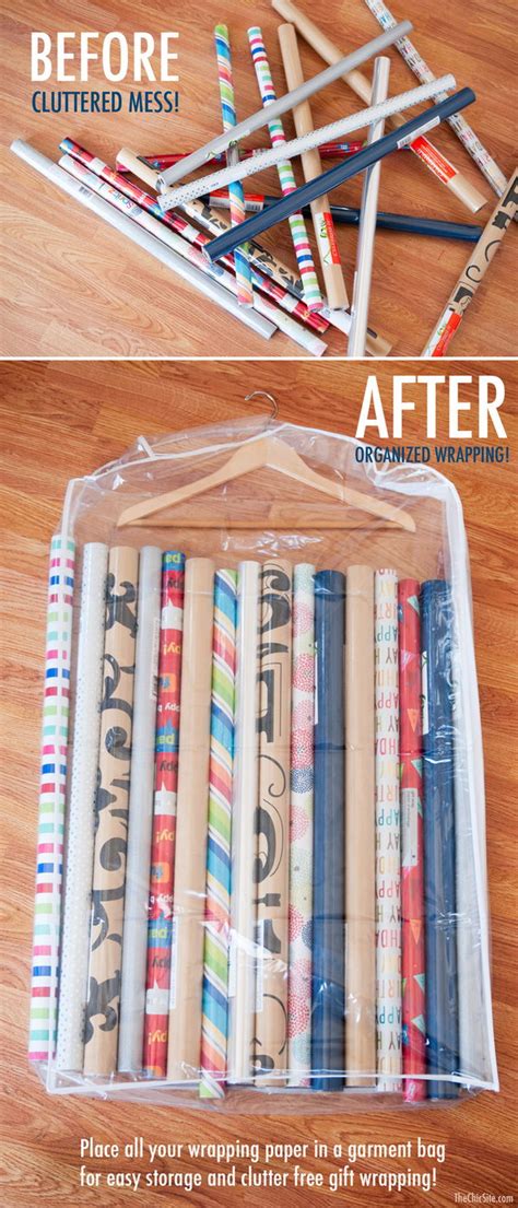 Creative Wrapping Paper Storage Ideas Hative