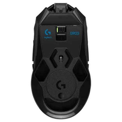 Mouse Gamer Logitech G903 Lightspeed Sem Fio 16000 Dpi 11 Botões Rgb Black 910 005671