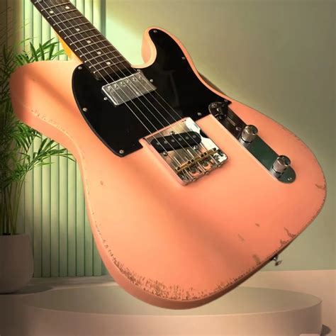 Guitarra El Ctrica De Estilo Telecaster Para Ni A Guitarra De Color