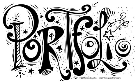 Lettering — One Squiggly Line