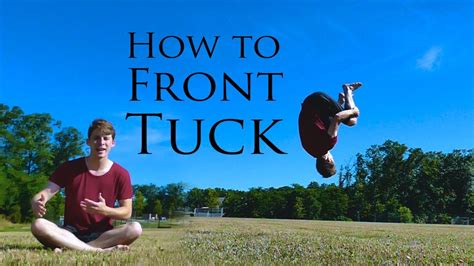 How To Front Tuck Front Flip Tricking Tutorial Youtube