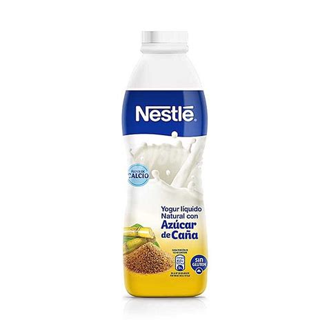 Nestlé Yogur líquido natural con azúcar de caña Nestlé sin gluten 1 kg