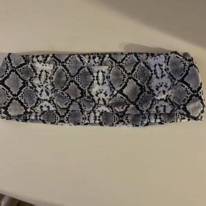 Zaful Swim Snake Skin Strapless Bikini Set Poshmark